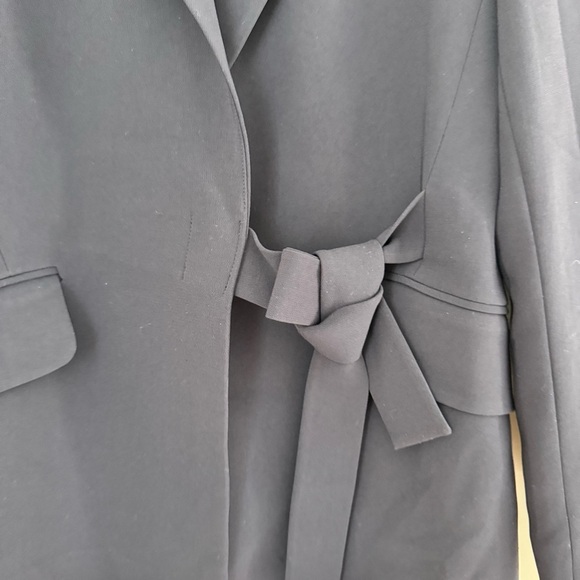 THEORY Classic Blazer With Tie Closure NIBEL ADMIRAL CREPE 0 - Picture 5 of 13